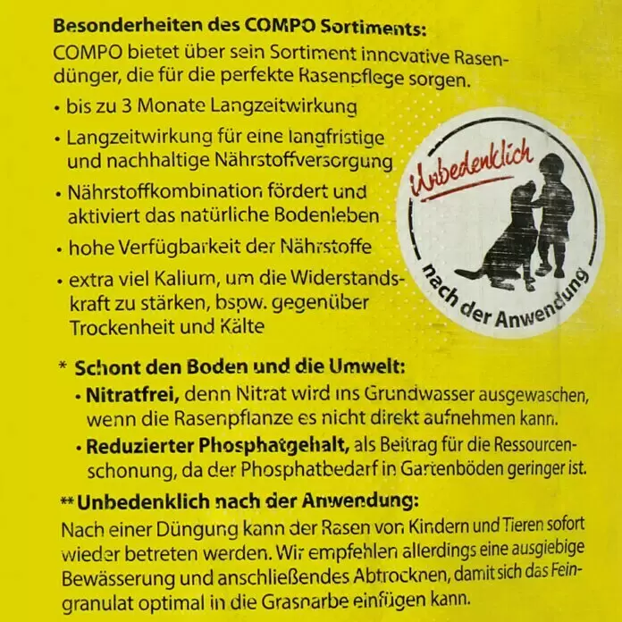 Compo Langzeit-Rasendünger20 kg