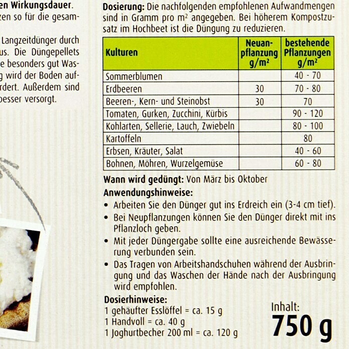 Compo Bio-Langzeitdünger Hochbeet (750 g) | BAUHAUS