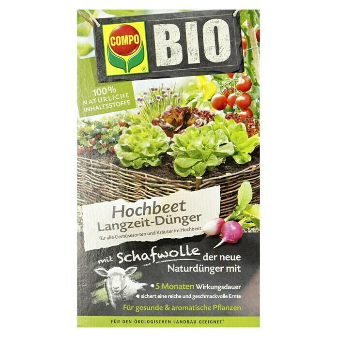 Compo Bio-Langzeitdünger Hochbeet (750 g) | BAUHAUS