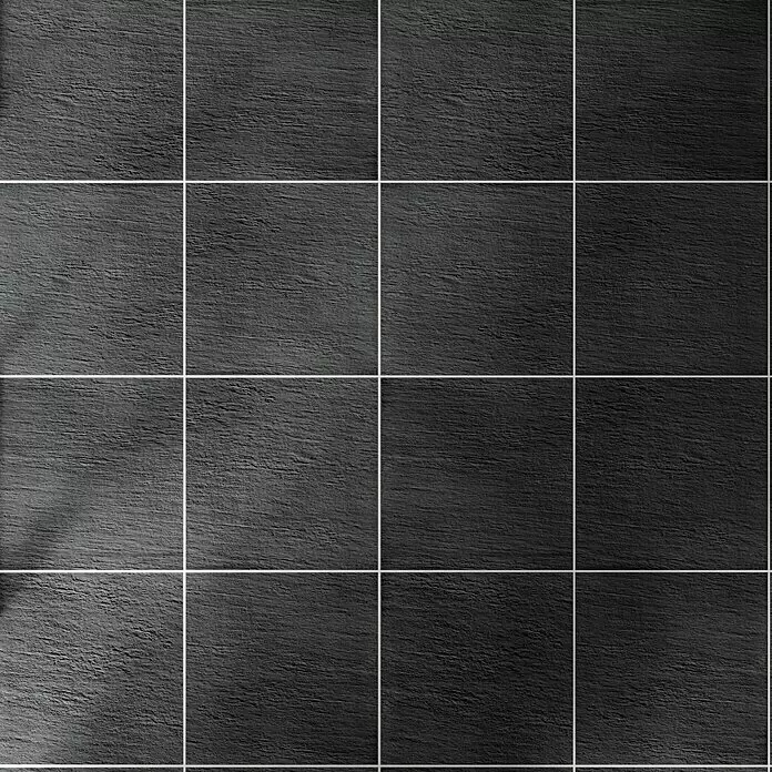 Terrassenfliese Slate Black - 60 x 60 x 2 cm, Schwarz, Matt - Stimmungsaufnahme
