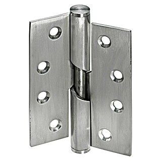 Hettich Türscharnier (B x H: 75 x 100 mm, Edelstahl, DIN Anschlag: DIN-R)