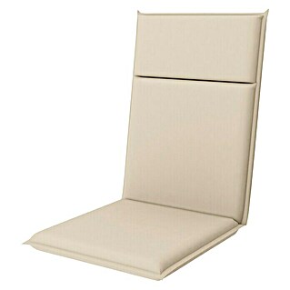 Doppler Gartenmöbel-Auflage Hit (Hochlehner, Beige, L x B x H: 119 x 48 x 5 cm, 100 % Polyester)