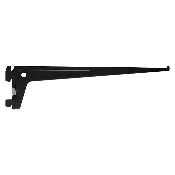 Element System Pro-Träger S 50Länge: 20 cm, Schwarz, Belastbarkeit: 60 kg - Schwarze Regalkonsole zur Wandmontage, ideal für die individuelle Gestaltung von Regalsystemen und zur praktischen Wandbefestigung.