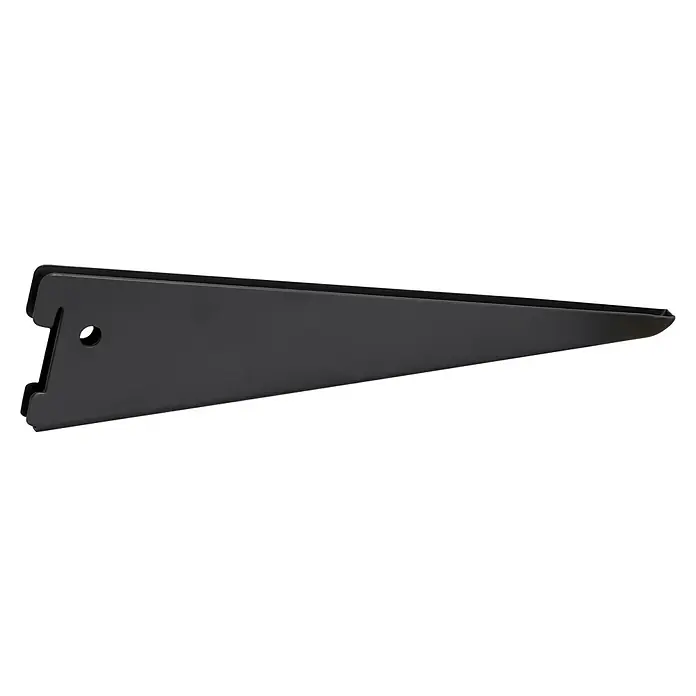 Element System U-Träger 50 - Passend für: Schienen mit Raster 50 mm, Länge: 47 cm, Belastbarkeit: 55 kg, Schwarz, 1 Stk. - Schwarze Regalhalterung im Dreiecksdesign für Wandmontage. Robuste Konstruktion für zuverlässigen Halt und stilvolle Optik.
