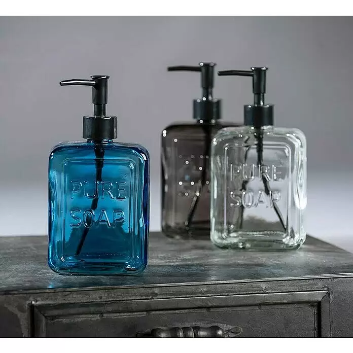 Wenko Seifenspender Pure SoapGlas, Blau
