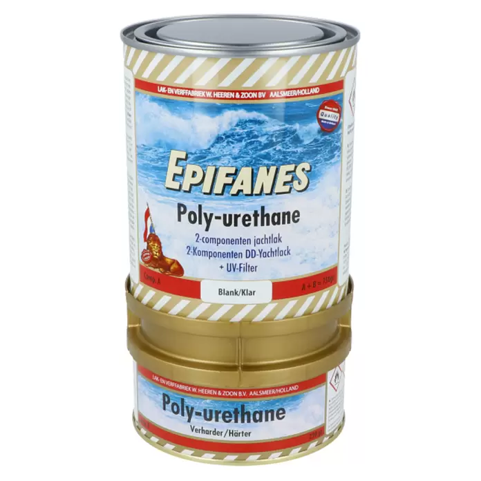 Epifanes Polyurethan-Klarlack 2 K DD-Lack - 750 ml, Glänzend, Klar