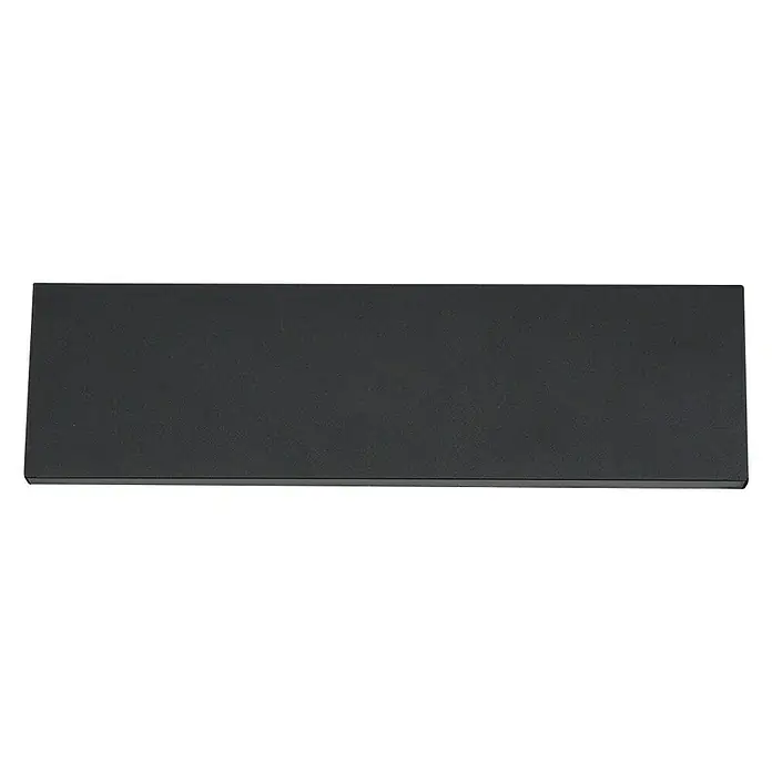 Trio Lighting Aplique de pared Concha - 6 W, L x An x Al: 4,5 x 28 x 8 cm, Negro - Imagen de un objeto rectangular negro, probablemente un dispositivo electrónico o carcasa.