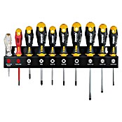 Felo Set de destornilladores Ergonic (10 pzs., Tornillos con ranura y Pozidrive) | BAUHAUS