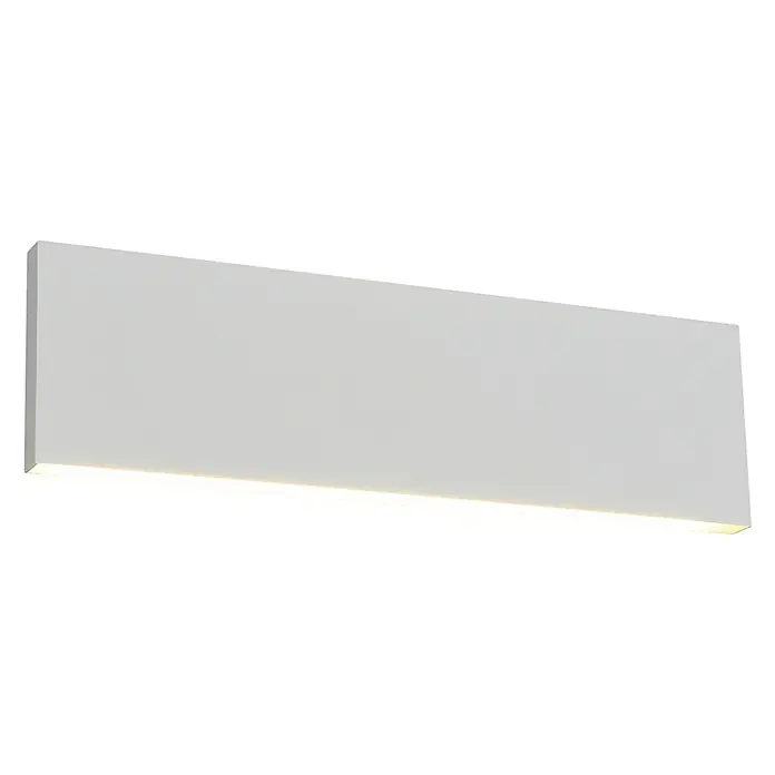Trio Leuchten Wandleuchte Concha - 12 W, L x B x H: 4,5 x 28 x 8 cm, Weiß, Sonstige - Eine moderne, rechteckige Wandleuchte in Weiß, die ein sanftes Licht nach unten abstrahlt. Ideal für minimalistische Interieurs.