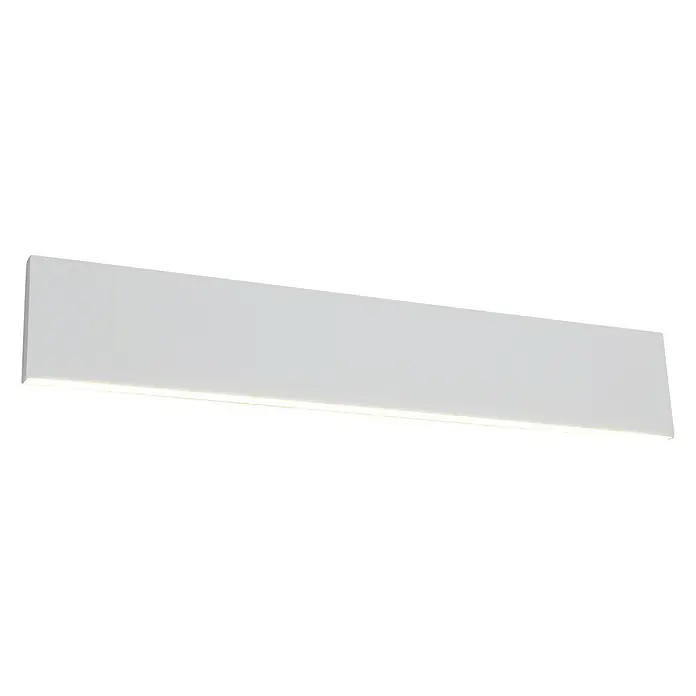 Trio Leuchten LED-Wandleuchte Concha - 9 W, L x B x H: 4,5 x 47 x 8 cm, Weiß matt, Warmweiß - Eine moderne, längliche weiße Wandleuchte, die ein sanftes, indirektes Licht erzeugt und eine elegante Ergänzung für jeden Raum darstellt.