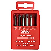 Felo Bit-Box Profi Industrie E 6,3 x 73 mm (6 -tlg., SL/PH/PZ) | BAUHAUS