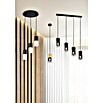 Trio Leuchten Robin Pendelleuchte Robin (112 W, B x H: 80,5 x 150 cm, Schwarz matt, E27, Anzahl Leuchtmittel: 4 Stk.) | BAUHAUS