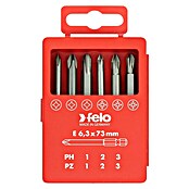 Felo Bit-Box Profi Industrie E 6,3 x 73 mm (6 -tlg., PH/PZ) | BAUHAUS