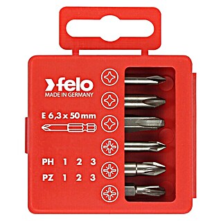 Felo Bit-Box Profi Industrie E 6,3 x 50 mm (6 -tlg., PH/PZ)