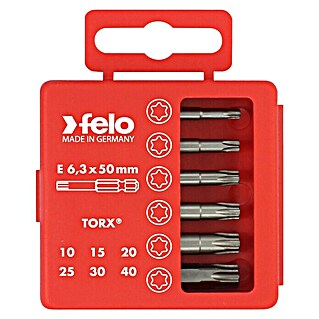 Felo Bit-Box Profi Industrie E 6,3 x 50 mm (6 -tlg., Torx)