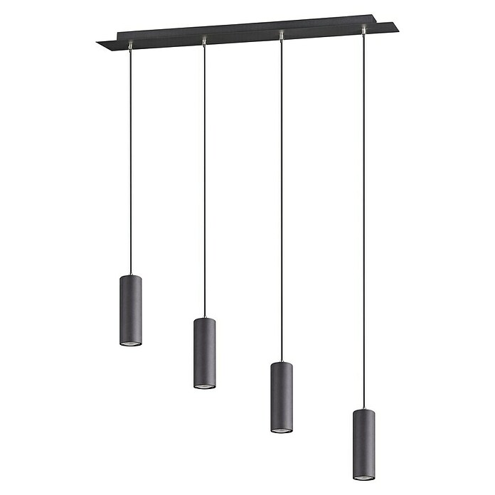 Trio Leuchten Marley Viseča svetilka  (140 W, Do x Š x V: 9 x 75 x 150 cm, Črne barve, GU10, 4 kos) | 3015 - Pendelleuchte Wohnraum | CACA - Pendelleuchte Wohnraum | CAC - Indoorleuchten | CA - Beleuchtung | C - Elektro | BAUHAUS