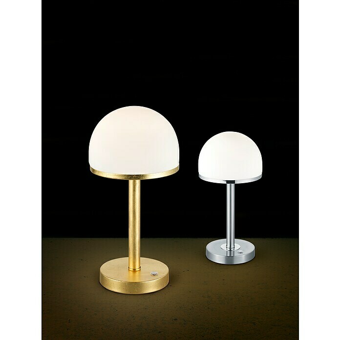 Trio Leuchten LED-Tischleuchte BAUHAUS x | H: 39 W, B Silber, (4 cm, Warmweiß) 19,5 x Berlin