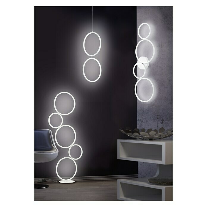 Trio Leuchten Rondo LED-Deckenleuchte (37 W, L x B x H: 34,3 x 97 x 5,5 cm,  Weiß matt, Warmweiß) | BAUHAUS