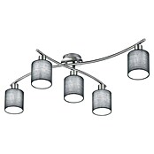 Trio Leuchten Deckenleuchte Garda (25 W, L x B x H: 44,2 x 75 x 22 cm, Nickel matt, E14, Grau) | BAUHAUS