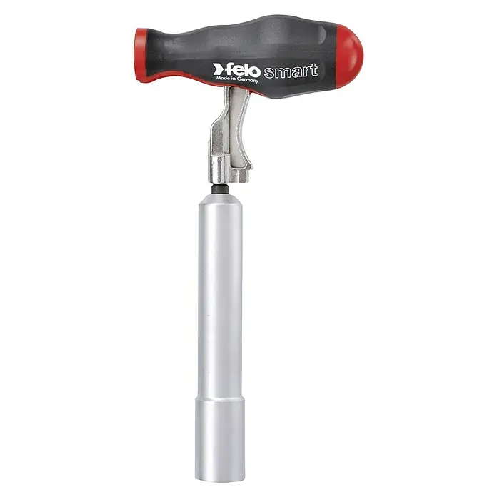 Felo Schraubendreher-Set XL-Strogbox Smart Evo M-Tec - 20 -tlg. - Felo Smart T-Griff Steckschlüssel mit rotem Akzent. Ein hochwertiges Werkzeug für präzise Schraubarbeiten mit tollem Drehmoment und langer Lebensdauer.
