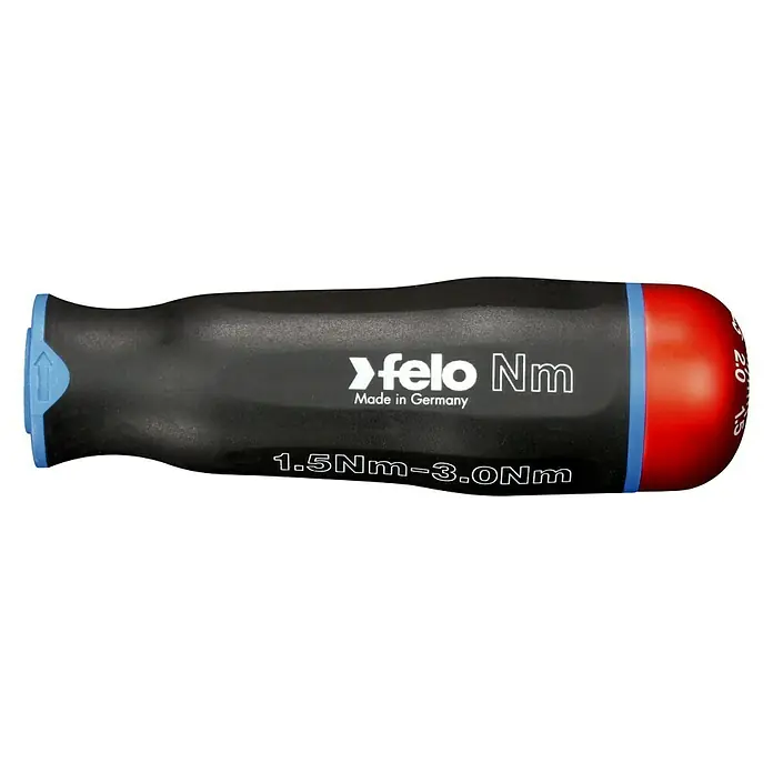 Felo Schraubendreher-Set NM-Box - 14 -tlg., Drehmoment: 1,5 Nm - 3 Nm - Drehmomentschraubendreher von Felo Nm, hergestellt in Deutschland, mit einem Drehmomentbereich von 1,5 Nm bis 3,0 Nm.