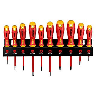 Felo Set de destornilladores Ergonic (10 pzs., Apto para: Ranura y cruz PH/PZ)