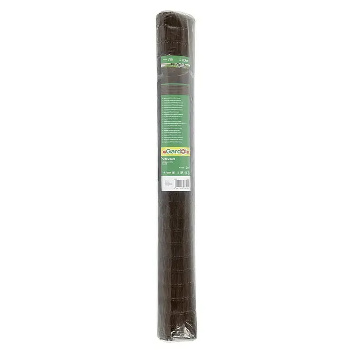 Gardol Balkonsichtschutz Raffia - Braun, 300 x 90 cm - Eine Rolle Sichtschutz von Gardol in brauner Farbe, verpackt in durchsichtiger Folie. Das Produkt ist 3m lang und 0,9m hoch.
