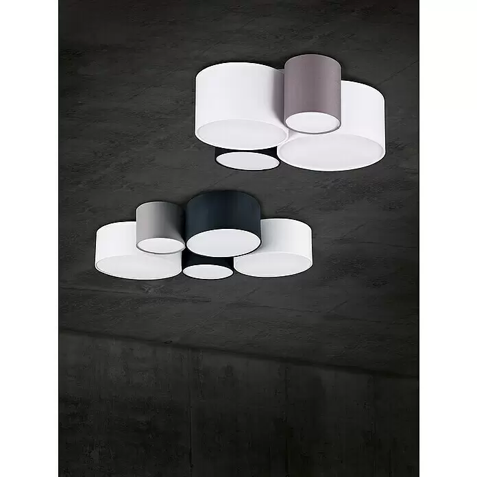 Trio Leuchten Deckenleuchte - 210 W, L x B x H: 70 x 90 x 21,5 cm, Mehrfarbig, E27 - Stimmungsaufnahme