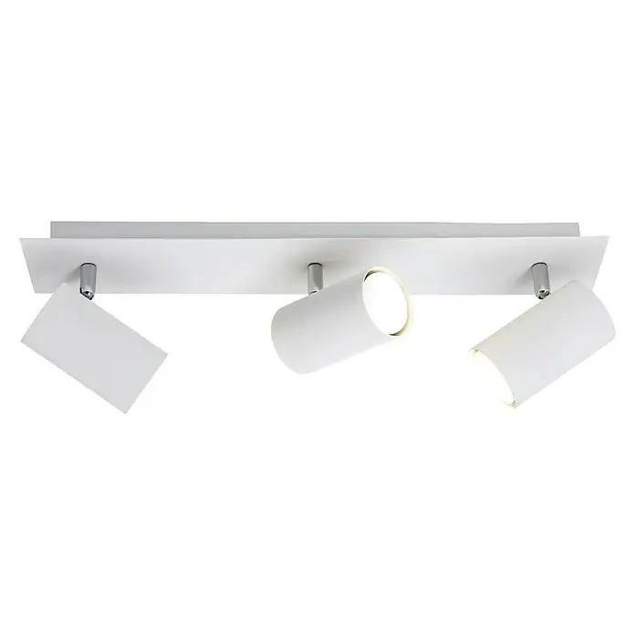Trio Leuchten Marley Deckenstrahler - 105 W, L x B x H: 48 x 9 x 15 cm, Weiß, GU10, 3 Stk. - Eine moderne, weiße Deckenleuchte mit drei Strahlern, die eine helle und elegante Beleuchtung bietet. Perfekt für Wohn- und Geschäftsräume.