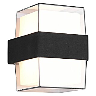 Reality Leuchten LED-Außenwandleuchte Molina eckig (4,6 W, 10,7 x 9,6 x 13,2 cm, Anthrazit, IP54, Anzahl Leuchtmittel: 1 Stk.)