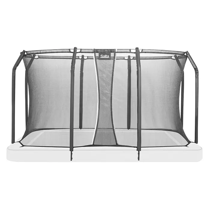 Salta Sicherheitsnetz Royal Baseground - 366 x 244 cm, Schwarz - Rechteckiges Salta-Trampolin mit Sicherheitsnetz für sicheren Springspaß im Garten.