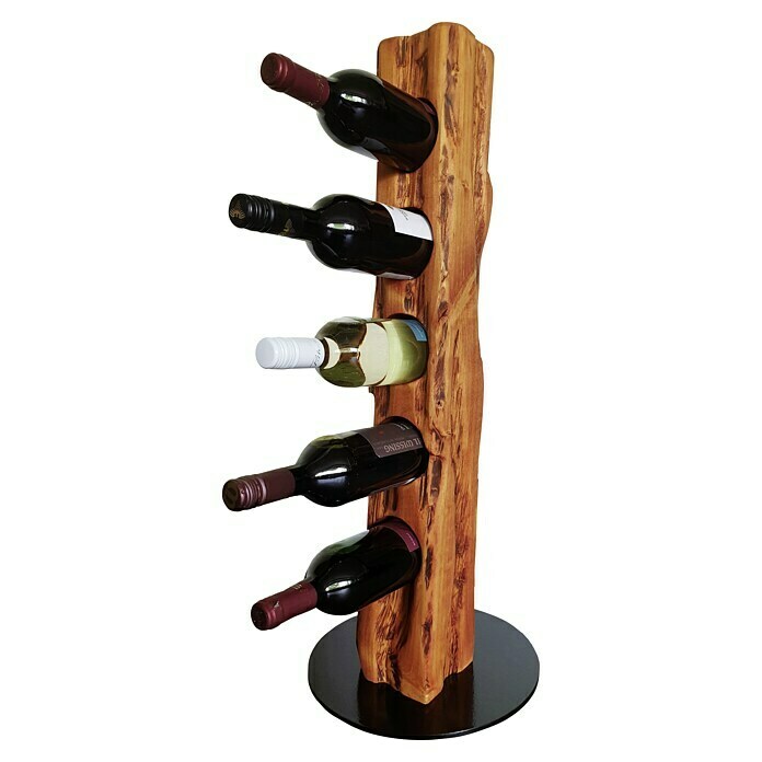 Wood & Wishes Weinregal Premium (Höhe: 78 cm, Anzahl Flaschen: 5 Stk., Holz, Mahagoni) | BAUHAUS