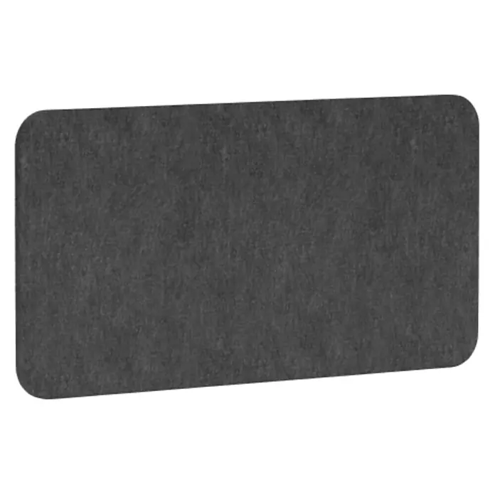 Akustikpaneel AKUSTIX VARIO - L x B x H: 800 x 12 x 400 mm - Texturierter, abgerundeter, rechteckiger Hintergrund. Die graue Oberfläche verleiht Tiefe und eignet sich ideal für vielfältige Designs.