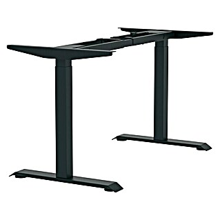 Tischgestell E-MORE 2M2S (Breitenverstellung: 110 cm - 180 cm, Höhenverstellung: 70 cm - 118 cm, Traglast: 100 kg, Stahl, Schwarz)