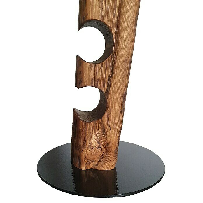 Wood & Wishes Weinregal Premium seitlich (Höhe: 158 cm, Anzahl Flaschen: 11 Stk., Holz, Palisander) | BAUHAUS