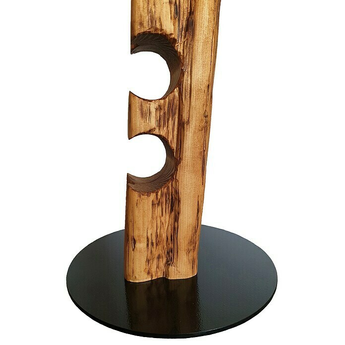 Wood & Wishes Weinregal Premium seitlich (Höhe: 158 mm, Anzahl Flaschen: 11 Stk., Holz, Teak) | BAUHAUS