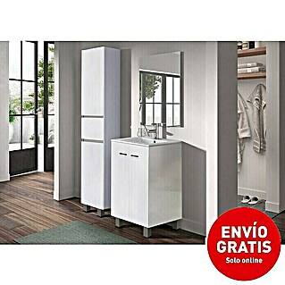 Conjunto de mueble de baño Smart (60 cm, Blanco, 3 pzs.)