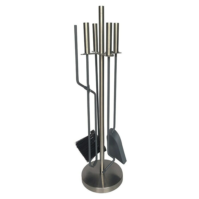 Livn Haardset 5-delig (20 x 20 x 61 cm, Roestvrij staal, RVS) | BAUHAUS