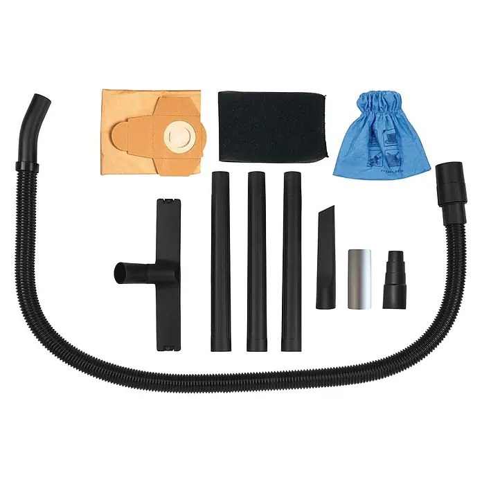 Einhell Elektro-Nass- & Trockensauger TC-VC 1820 SA - 1.250 W, 20 l - Staubsaugerzubehör: Schlauch, Düsen, Filter und Beutel für eine effektive Reinigung.