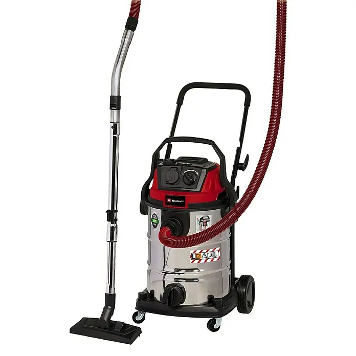 Einhell Expert Elektro-Nass- & Trockensauger TE-VC 2230 SACL - 1.400 W, 30 l - Der Einhell Nass-Trockensauger ist ein leistungsstarkes Gerät mit Chrombehälter, ideal für Haus, Werkstatt und Garage.