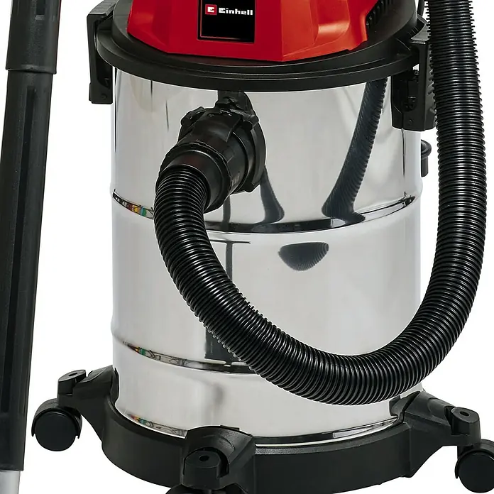 Einhell Elektro-Nass- & Trockensauger - 1.250 W, Behältervolumen: 20 l - Der Einhell Nass-Trockensauger ist ein leistungsstarkes Reinigungsgerät. Er verfügt über einen robusten Edelstahlbehälter und ein flexibles Schlauchsystem.