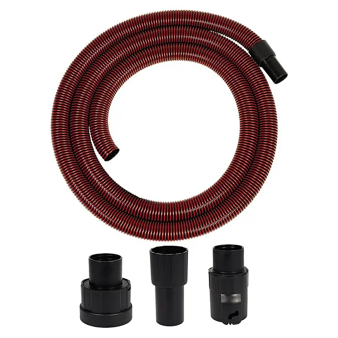 Einhell Saugschlauch Premium - Passend für: Einhell Nass-Trockensauger - Rotes Staubsaugerrohr mit schwarzem Zubehör. Flexibles Rohr und verschiedene Düsen für eine gründliche Reinigung in Ihrem Zuhause.
