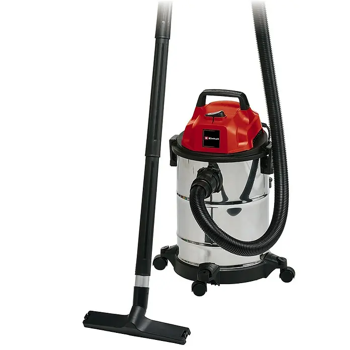 Einhell Elektro-Nass- & Trockensauger - 1.250 W, Behältervolumen: 20 l - Ein leistungsstarker Einhell Nass-Trockensauger mit robustem Edelstahlbehälter und praktischem Zubehör für vielfältige Reinigungsaufgaben.