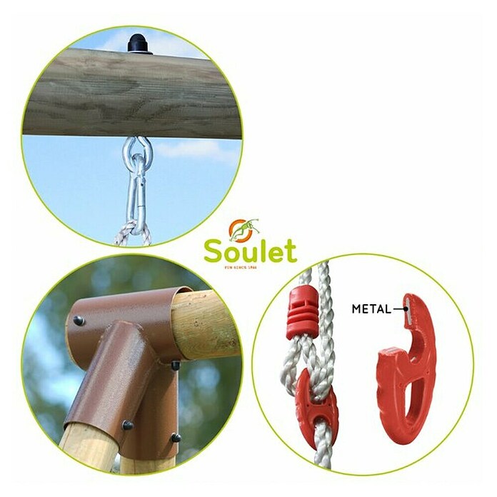 Soulet Schaukel Alizee (B x L: 166 x 265 cm, Holz) | BAUHAUS