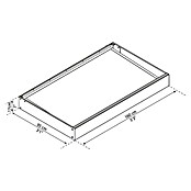 Palram – Canopia Pultvordach Sophia (160 x 95 x 17 cm, Anthrazitgrau) | BAUHAUS