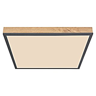 Globo Doro Led paneel Houtlook (24 W, 45 x 45 cm, Houtlook / Grafiet, Meerkleurig)