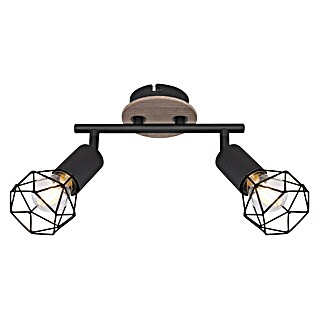 Globo Xara I Deckenstrahler (40 W, L x B x H: 22 x 10 x 18 cm, Schwarz, E14, 2 Stk.)
