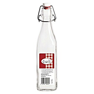 Glasflasche mit Bügelverschluss (Füllvermögen: 500 ml)