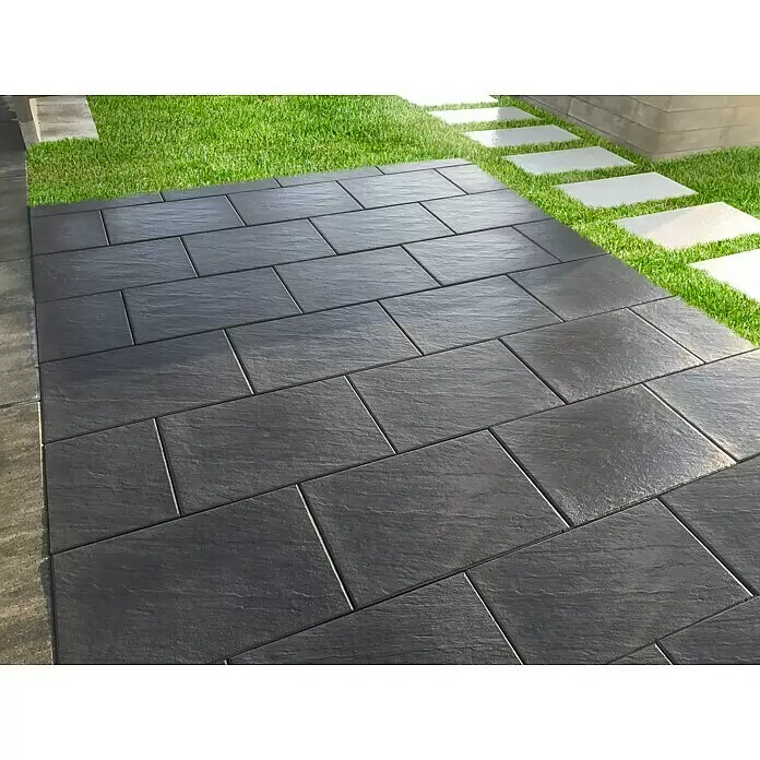 Diephaus Terrassenplatte Sonoma - 60 x 40 x 4 cm, Basalt, Beton - Stimmungsaufnahme