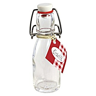 Glasflasche mit Bügelverschluss (Füllvermögen: 100 ml)
